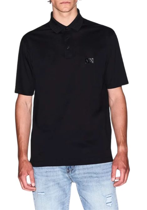 Mercerised cotton regular fit polo shirt  ARMANI EXCHANGE | polo shirts | XM000484 AF10364UC001